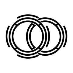 hula hoop Line Icon