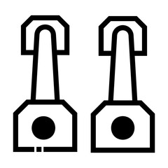 parallettes Line Icon