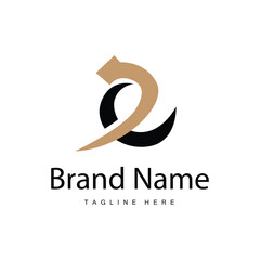 Obraz premium E letter logo in simple style Luxury product brand template illustration