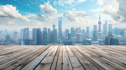 Lower Manhattan skyline panorama at sunset, New York City, USA