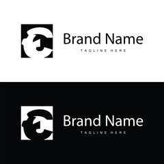 E letter logo in simple style Luxury product brand template illustration