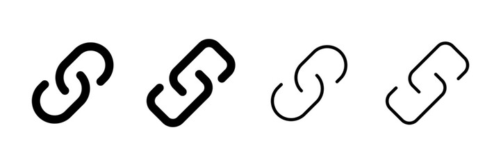 External link symbol icon vector. Link icon isolated on white background. Link vector icon. Hyperlink chain symbol