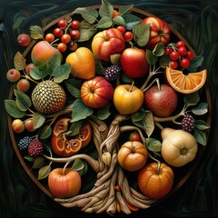 Fruits of the Spirit. High-Detailed Illustration of Spiritual Attributes