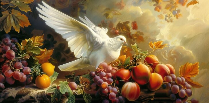 Fruits of the Holy Spirit. High detailed image showcasing the virtues
