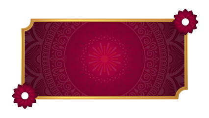 Set of decorative luxury golden arabic islamic banner title frame transparent background gold text...