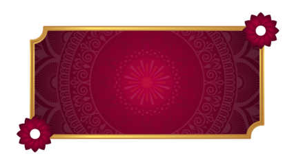 Set of decorative luxury golden arabic islamic banner title frame transparent background gold text box clipart