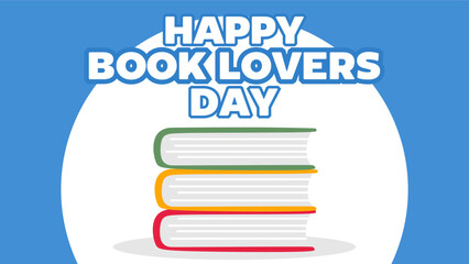 happy national day of book lovers with books