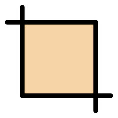 Fototapeta premium crop tool icon 