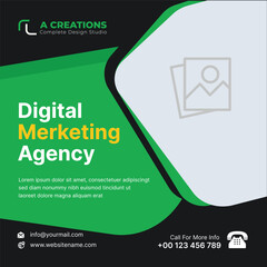 Digital Marketing Agency Banner Design Template