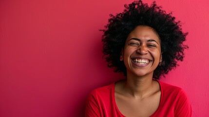 black woman smiling
