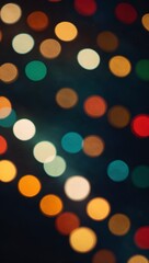 lights on a black background