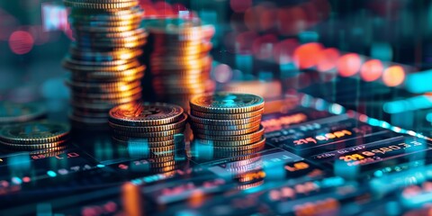 Close-up of a successful crowdfunding campaign on a digital device, symbolizing online success and support