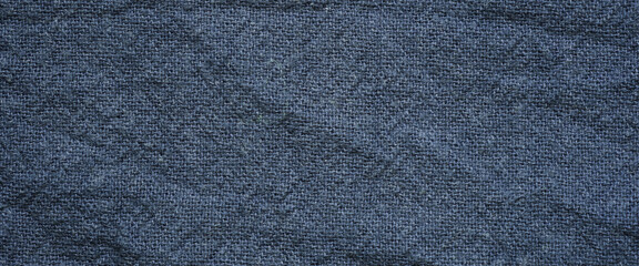 Gray cotton fabric texture background, Wrinkle surface textile, wallpaper, banner