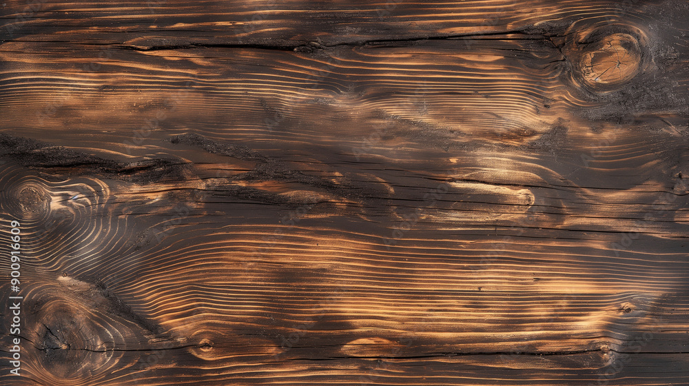 Poster Rustic Brown Wood Surface With Unique Grain Patterns Ideal for Backdrops and Crafts