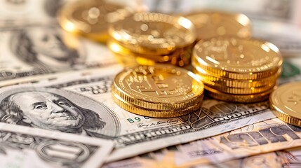 Severe Economic Crisis Exemplified by Gold Coins Amidst Hyperinflated Currency