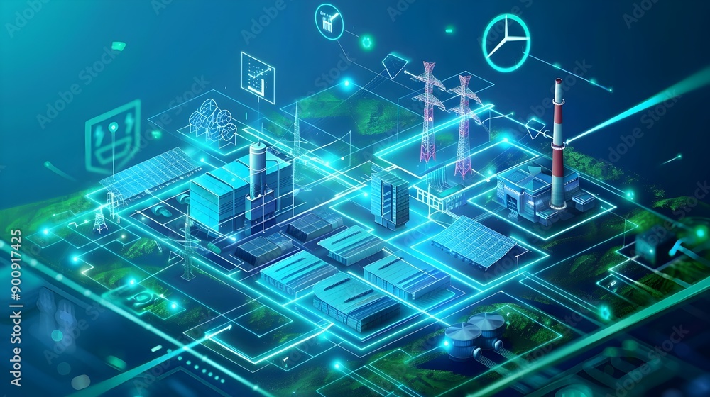 Poster smart energy grid powered by renewable technology and data analytics
