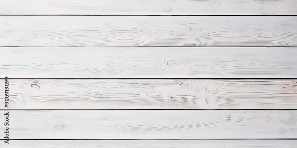 Wall mural white wooden planks background, white wooden boards texture