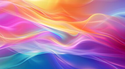 Obraz premium A colorful, flowing background with a rainbow of colors