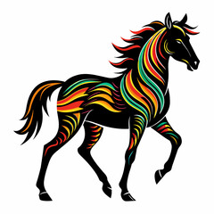 Horse vector illustration image 