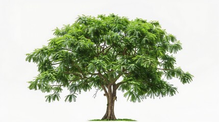 Fototapeta premium tamarind tree isolated on white background : Generative AI