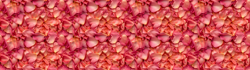 a densely packed pattern backgroundof flower petals completely covering the surface