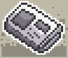 newspaper,news, pixel art, information icon, pixel art, editable pixel vector..eps