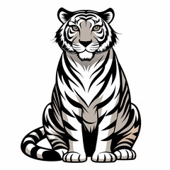 Obraz premium Tiger vector illustration image photo 