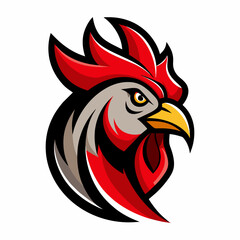 Hen or chicken head vector illustration 