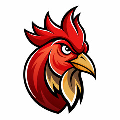 Hen or chicken head vector illustration 