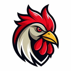 Hen or chicken head vector illustration 