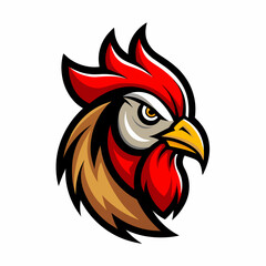 Hen or chicken head vector illustration 