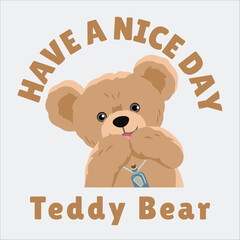 cute teddy . art for shirt
