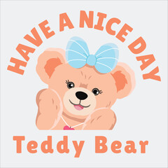 cute teddy . art for shirt
