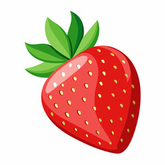 strawberry isolated on white background