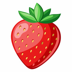 strawberry isolated on white background