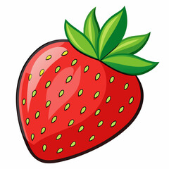 strawberry isolated on white background