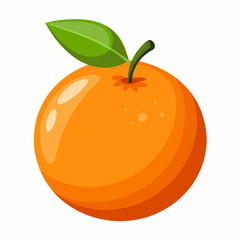 orange fruit isolated on white