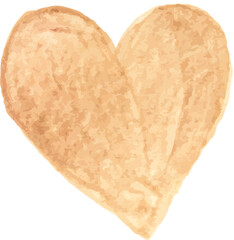 A hand drawn heart form vector element