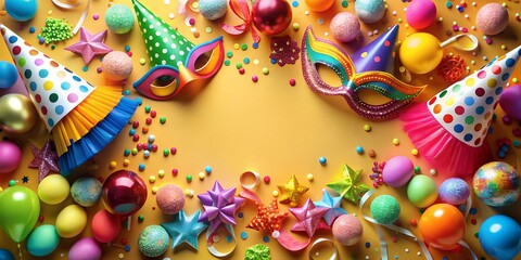 Party Fete Karneval Geburtstag  Dekoration AI-Created Content