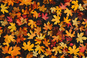 Fototapeta premium Pattern of fall foliage