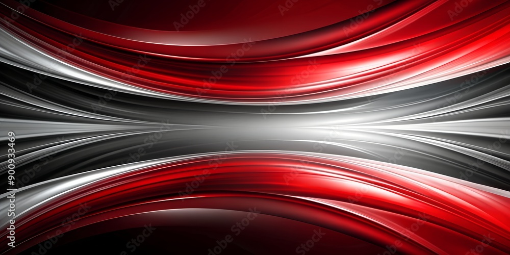 Poster red black and white abstract red background ai generative