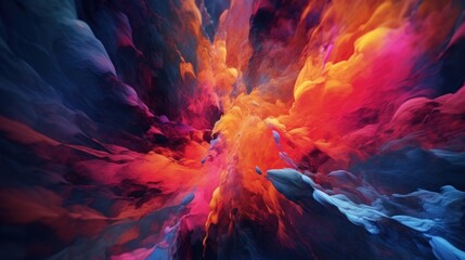 Abstract Colorful Swirls and Blends