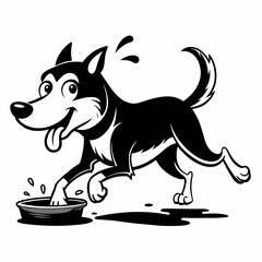 illustration of a dog