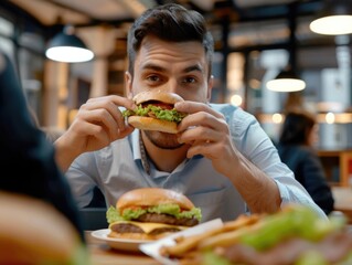 A person enjoying a meal at home, great for food or lifestyle photography
