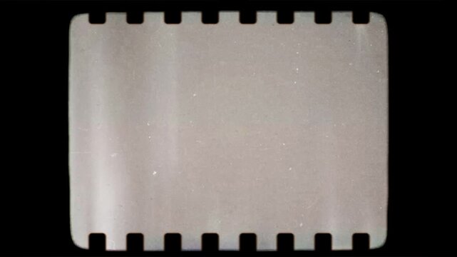 Black Sprocket Film Frame, 8mm Film Frame Overlay. Retro Filmic Effect.