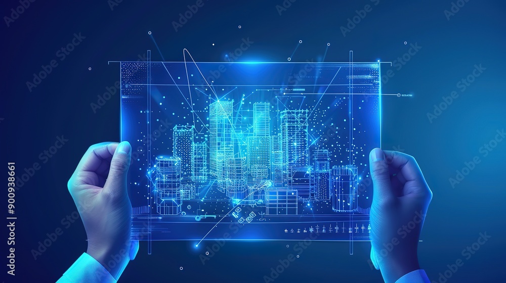 Poster superb architecture background design