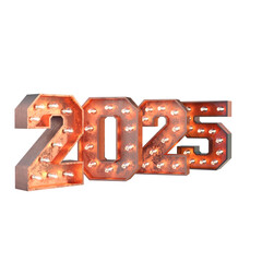 Happy new year 2025 transparent