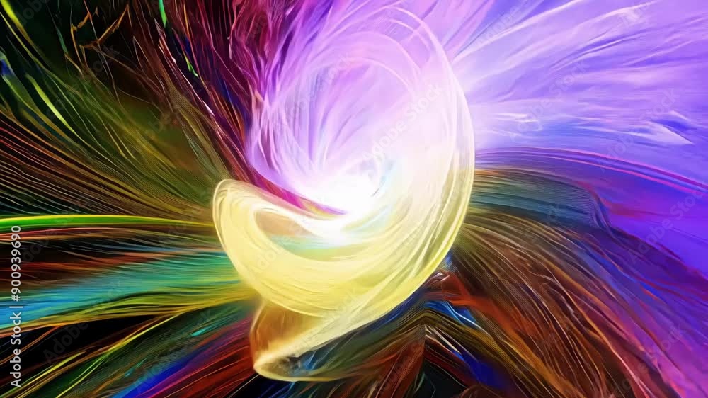 Poster bursting with energy and vitality each element fades into the next with a sense of urgency guiding v