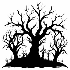 Scary Trees SVG Bundle, Halloween SVG, Spooky Trees Svg, Halloween Decor, DIY Halloween Decor, Halloween Trees Svg,