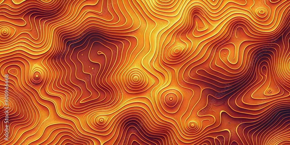 Poster topographic contour for background generative ai ai-generated content